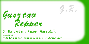 gusztav repper business card